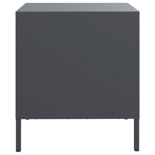 Soluna Home - Mesas de cabeceira Aço laminado a frio 2 piezas 35 x 39 x 43,5 cm