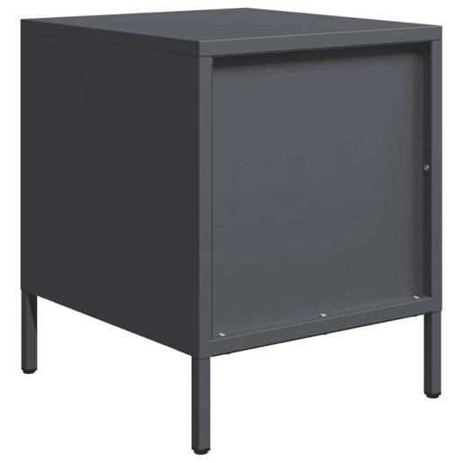 Soluna Home - Mesas de cabeceira Aço laminado a frio 2 piezas 35 x 39 x 43,5 cm