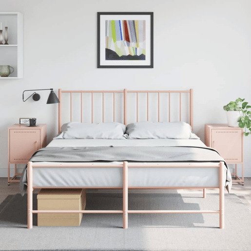 Soluna Home - Mesas de cabeceira Aço 2 piezas 36 x 39 x 60,5 cm