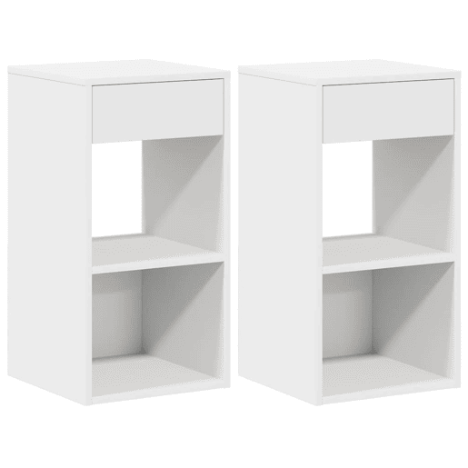 Soluna Home - Mesas de cabeceira Madeira 2 piezas 35 x 34 x 66,5 cm
