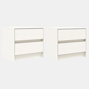 Soluna Home - Mesas de cabeceira Madeira 2 piezas 40 x 31 x 35,5 cm