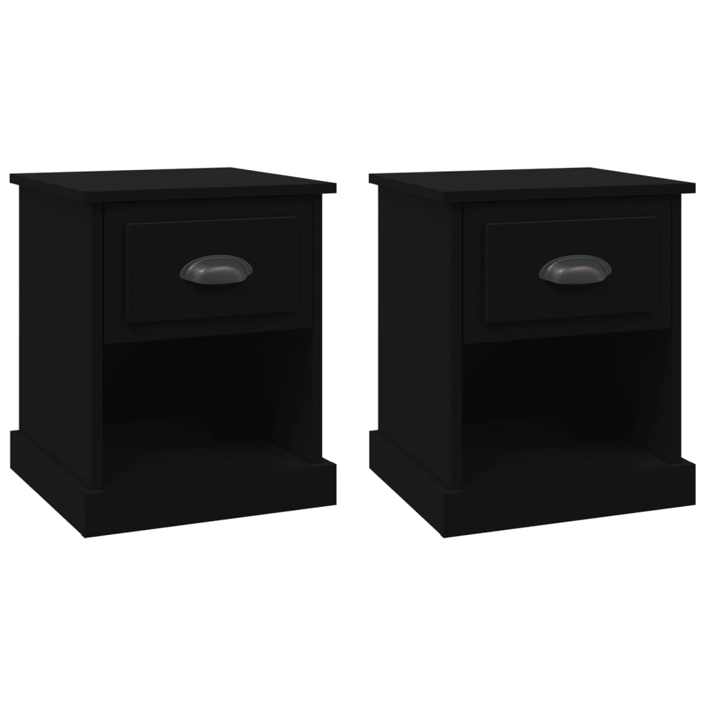 Soluna home - set de 2 mesitas de noche madera cicero 39