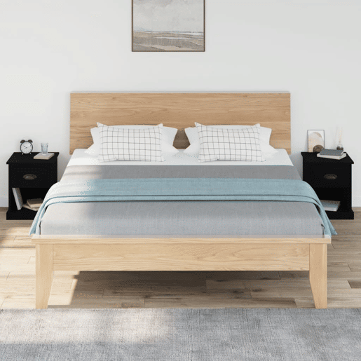 Soluna Home - Mesas de cabeceira Madeira 2 piezas 39 x 39 x 47,5 cm