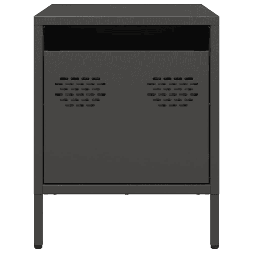 Soluna Home - Mesas de cabeceira Aço laminado a frio 2 piezas 35 x 39 x 43,5 cm