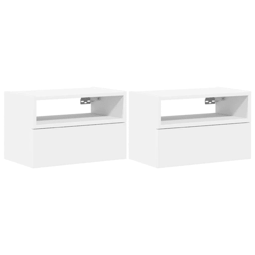 Soluna Home - Mesas de cabeceira Madeira 2 piezas 45 x 26 x 28,5 cm