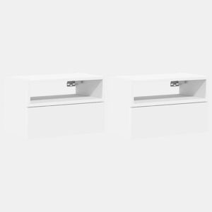 Soluna Home - Mesas de cabeceira Madeira 2 piezas 45 x 26 x 28,5 cm