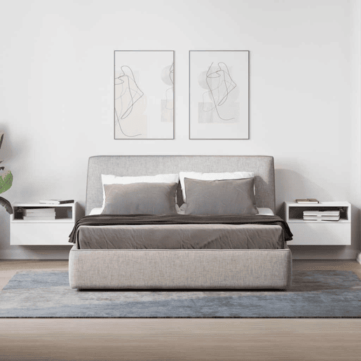 Soluna Home - Mesas de cabeceira Madeira 2 piezas 45 x 26 x 28,5 cm