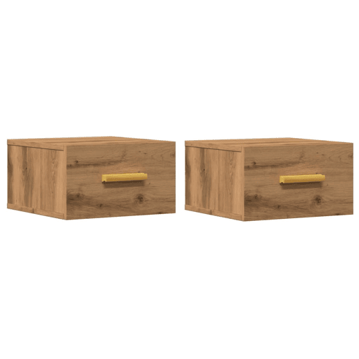 Soluna Home - Mesas de cabeceira Madeira 2 piezas 35 x 35 x 20 cm