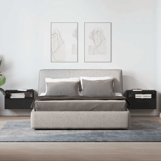 Soluna Home - Mesas de cabeceira Madeira 2 piezas 45 x 26 x 28,5 cm