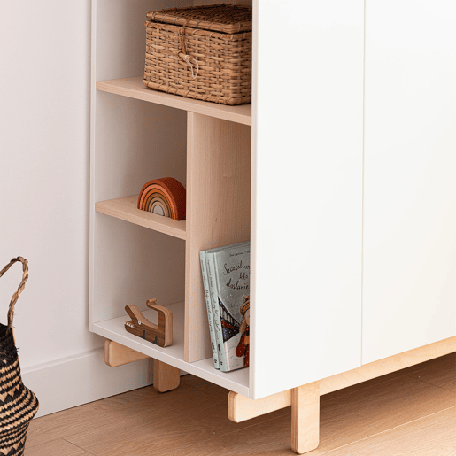 Roupeiro 2 portas Wood Luck Romy Branco