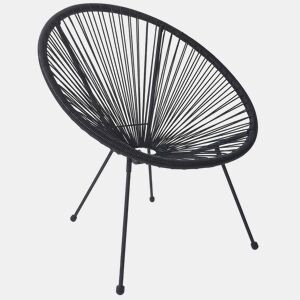 CONJUNTO DE CADEIRAS DE JARDIM de 4 peças, castanhas