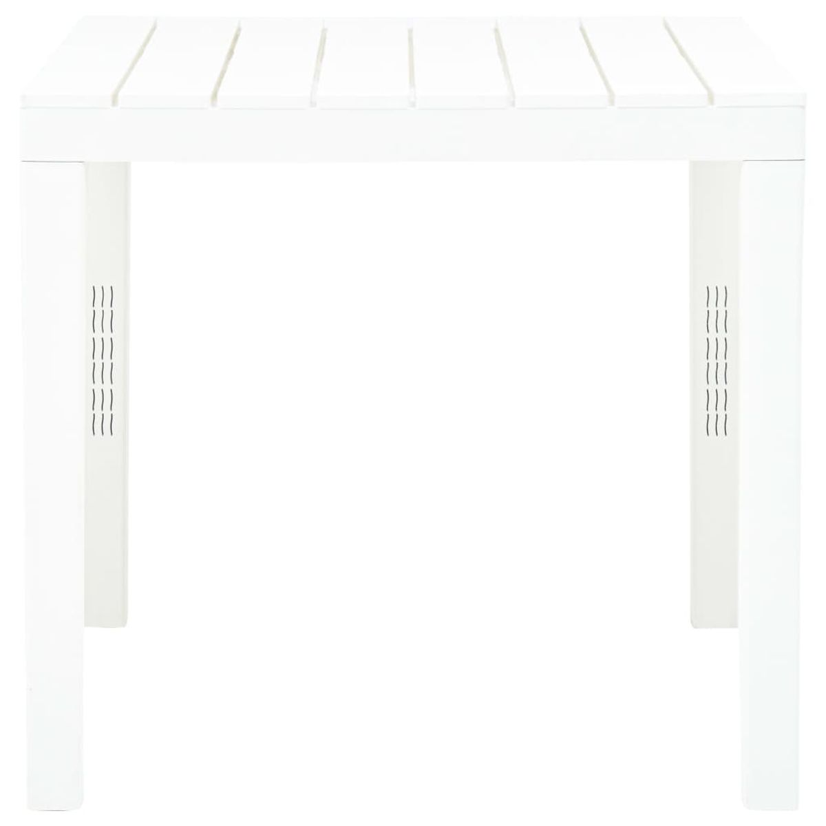 Mesa de jardín hool blanco 72x78x78 cm