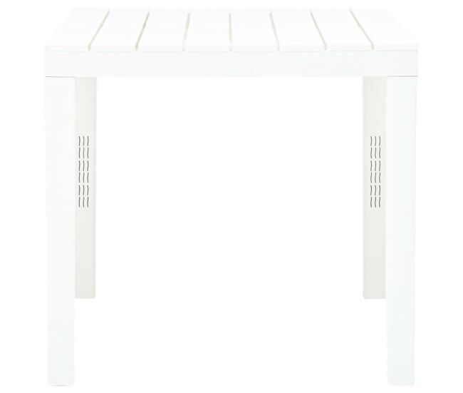 Mesa de jardín hool blanco 72x78x78 cm