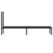 Estructura de cama Industrial con cabecero acero 105x207 Estructura de cama Industrial con cabecero acero 105x207 Negro