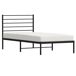 Estructura de cama Industrial con cabecero acero 105x207 Estructura de cama Industrial con cabecero acero 105x207 Negro