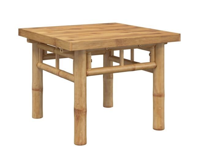 Mesa de centro Mango para exterior bambú 35x45x45 cm