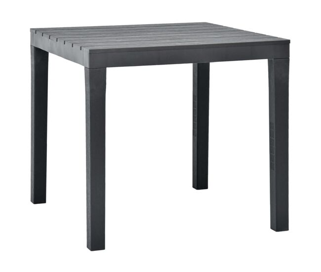 Mesa de jardín hool antracita 72x78x78 cm