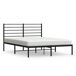 Estructura de cama Industrial con cabecero acero 156x207 Estructura de cama Industrial con cabecero acero 156x207 Negro