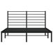 Estructura de cama Industrial con cabecero acero 156x207 Estructura de cama Industrial con cabecero acero 156x207 Negro