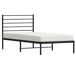 Estructura de cama Industrial con cabecero acero 80x196 Estructura de cama Industrial con cabecero acero 80x196 Negro