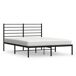 Estructura de cama Industrial con cabecero acero 125x207 Estructura de cama Industrial con cabecero acero 125x207 Negro