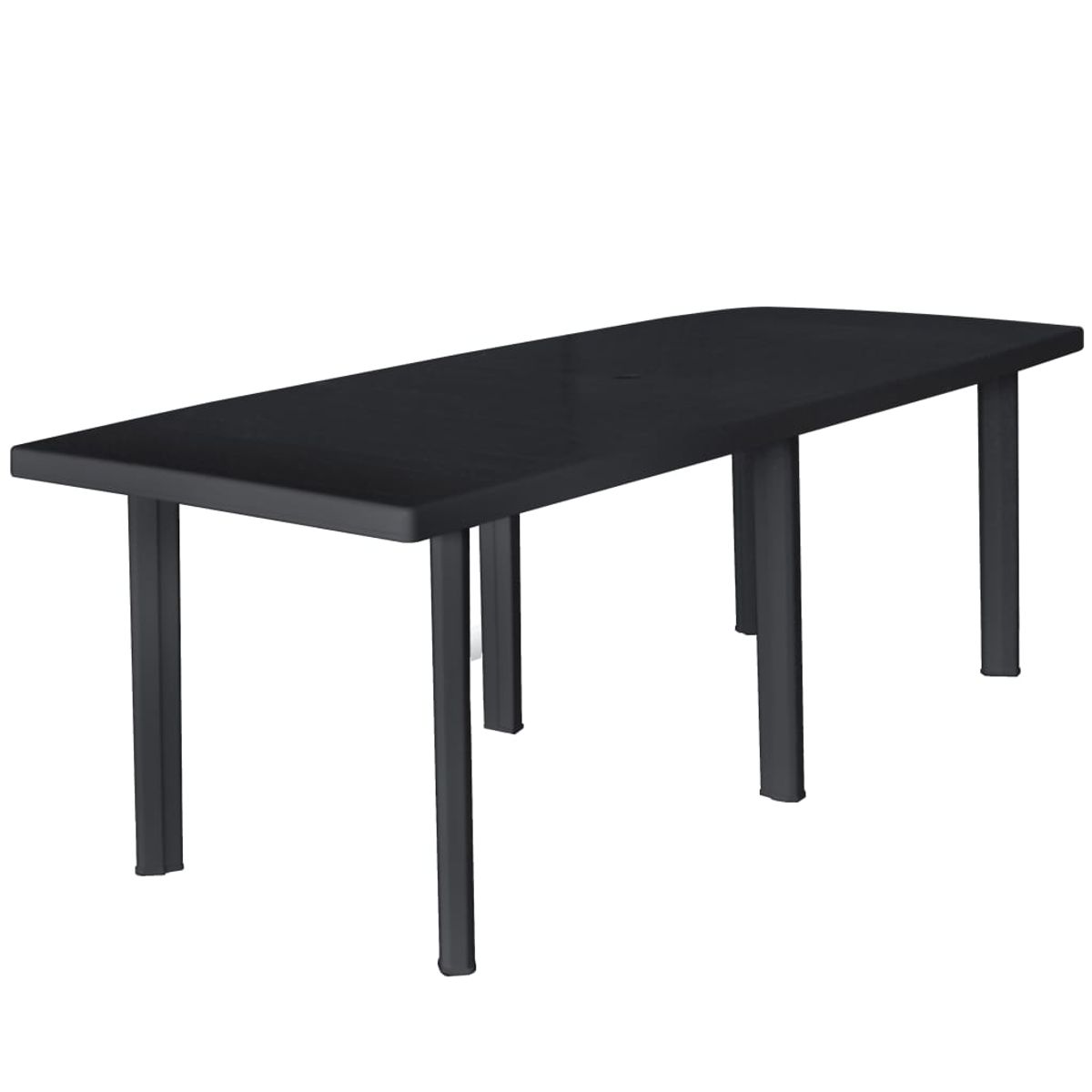 Mesa de jardín florencia 6 personas antracita 72x216x90 cm
