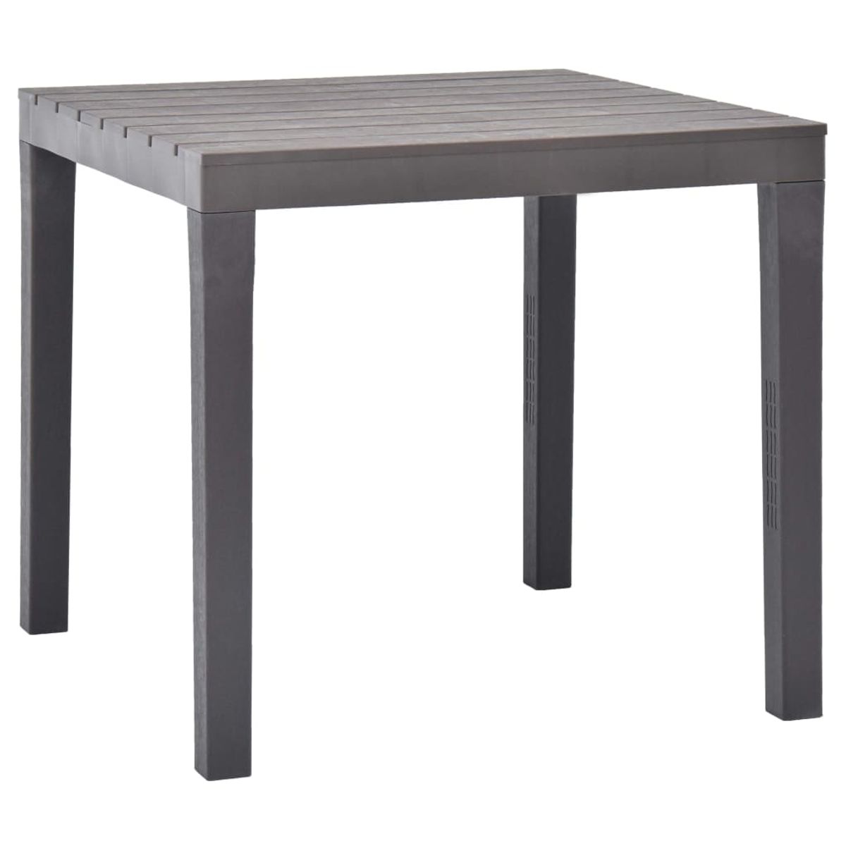 Mesa de jardín hool marrón oscuro 72x78x78 cm