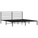 Estructura de cama Industrial con cabecero acero 187x219 Estructura de cama Industrial con cabecero acero 187x219 Negro