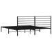 Estructura de cama Industrial con cabecero acero 187x219 Estructura de cama Industrial con cabecero acero 187x219 Negro