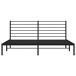 Estructura de cama Industrial con cabecero acero 187x219 Estructura de cama Industrial con cabecero acero 187x219 Negro