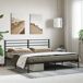 Estructura de cama Industrial con cabecero acero 187x219 Estructura de cama Industrial con cabecero acero 187x219 Negro