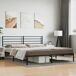Estructura de cama Industrial con cabecero acero 187x219 Estructura de cama Industrial con cabecero acero 187x219 Negro