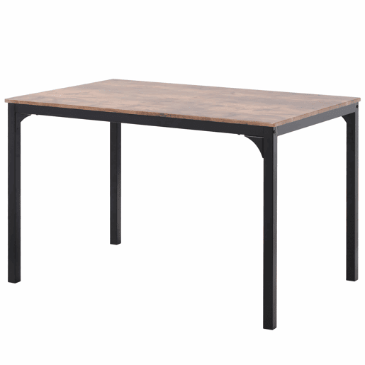 Conjunto de sala de jantar com 4 cadeiras - Mesa para varanda, sala de jantar e sala de estar - Vintage castanho