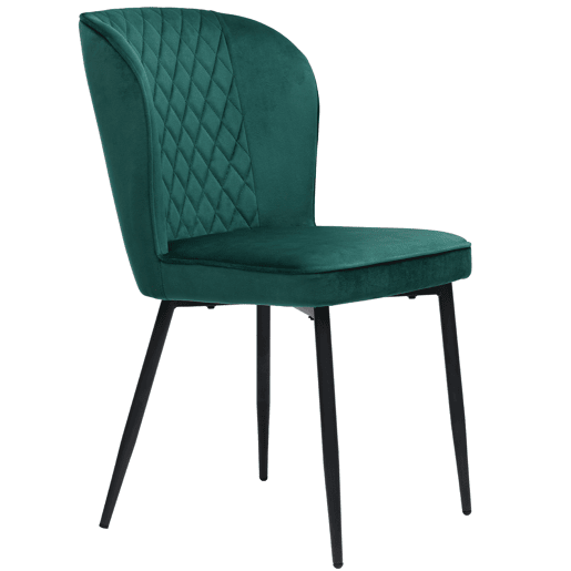 Conjunto de mesa e cadeiras 140x80x75cm - Mesa moderna + 4 cadeiras de veludo verde - Dourado