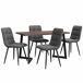 Conjunto de mesas y sillas de comedor Conjunto de mesas y sillas de comedor Negro