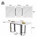 Conjunto de mesas y sillas de comedor Conjunto de mesas y sillas de comedor Blanco/ Negro