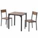 Conjunto de mesas y sillas de comedor 70x70 Conjunto de mesas y sillas de comedor 70x70 Marrón