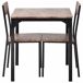 Conjunto de mesas y sillas de comedor 70x70 Conjunto de mesas y sillas de comedor 70x70 Marrón
