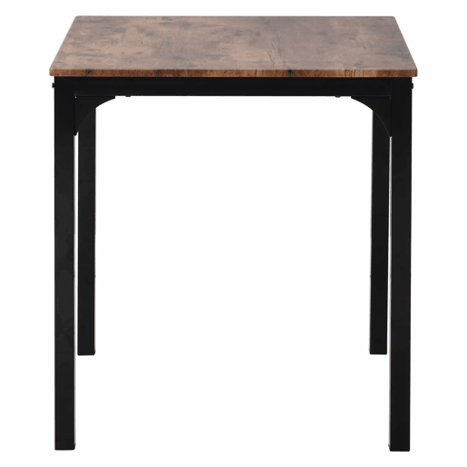 Conjunto de sala de jantar - Mesa com 2 cadeiras - Vintage castanho