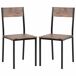 Conjunto de mesas y sillas de comedor 70x70 Conjunto de mesas y sillas de comedor 70x70 Marrón