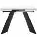 Conjunto de mesas y sillas de comedor 160x80 Conjunto de mesas y sillas de comedor 160x80 Blanco/ Negro
