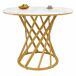 Conjunto de mesas y sillas de comedor 80x80 Conjunto de mesas y sillas de comedor 80x80 Dorado