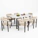 Conjunto de mesas y sillas de comedor 140x80 Conjunto de mesas y sillas de comedor 140x80 Beige
