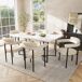 Conjunto de mesas y sillas de comedor 140x80 Conjunto de mesas y sillas de comedor 140x80 Beige