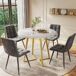 Conjunto de mesas y sillas de comedor 80x80 Conjunto de mesas y sillas de comedor 80x80 Gris