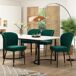 Conjunto de mesas y sillas de comedor 140x80 Conjunto de mesas y sillas de comedor 140x80 Verde