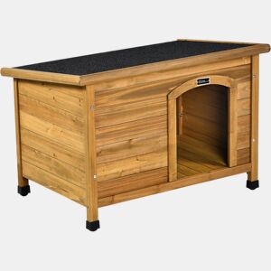 Casinha de madeira para cachorro Max - 85 x 57 x 58 cm - Marrom