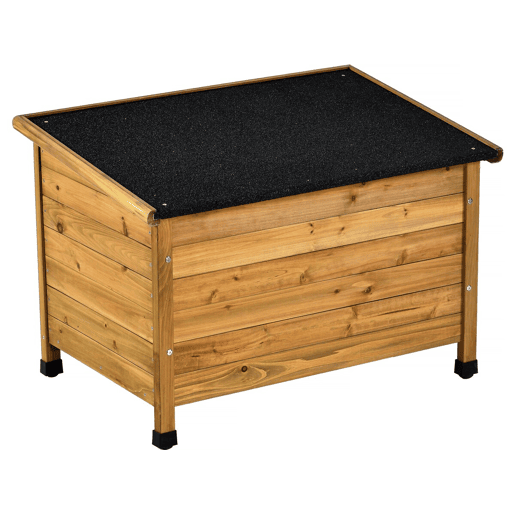 Casinha de madeira para cachorro Max - 85 x 57 x 58 cm - Marrom