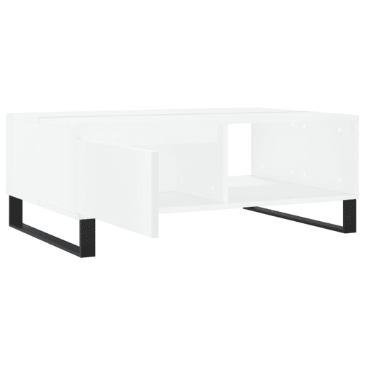 Mesa de Centro, Mesa baixa, 90x60x35 cm derivados de madeira branco