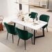 Conjunto de mesas y sillas de comedor 117x68 Conjunto de mesas y sillas de comedor 117x68 Verde